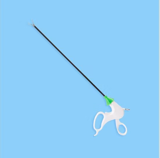 Pinze porta aghi chirurgiche curve laparoscopiche laparoscopiche monouso Strumenti chirurgici